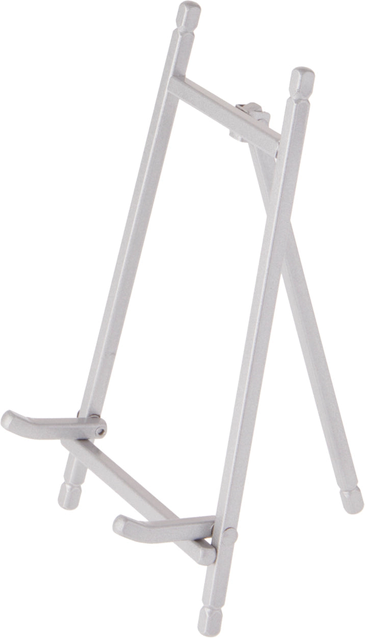 7" Silver Satin Metal Easel