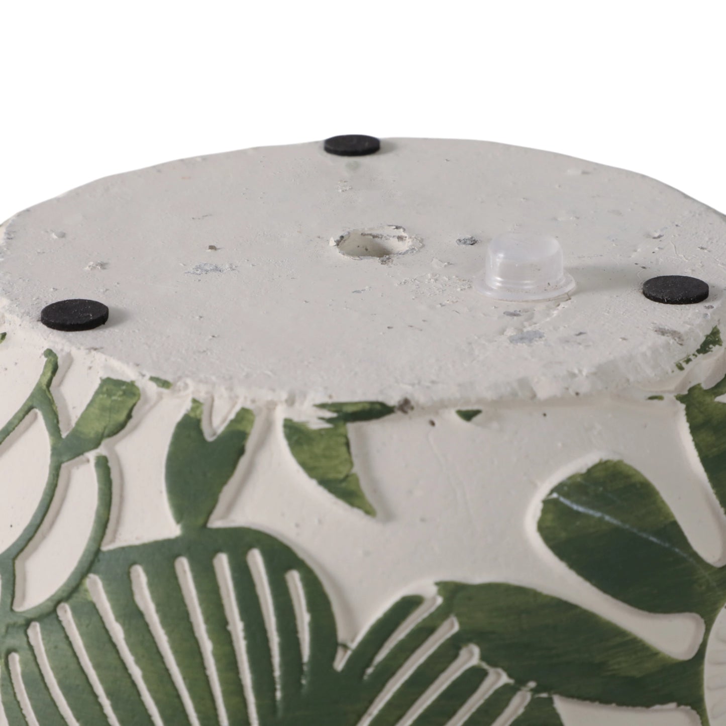 White & Green Ceramic Floral Planter Pot (2 Sizes)