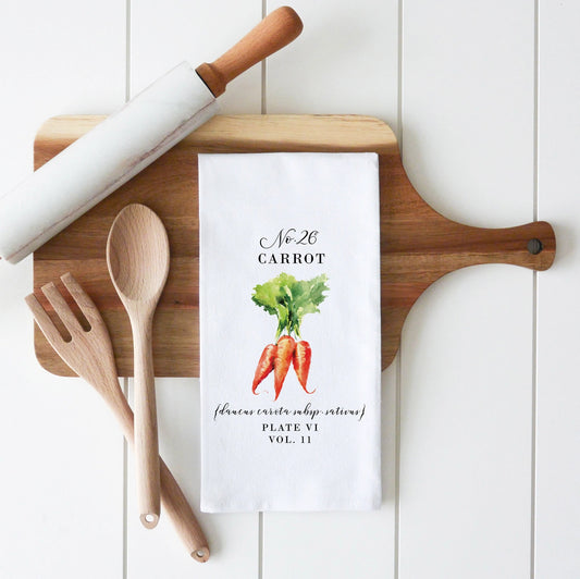 Carrot Tea Towel