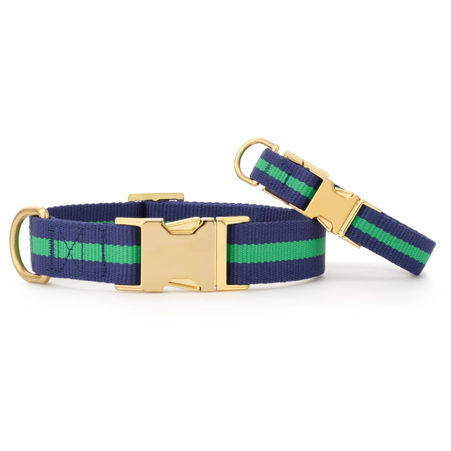 Camden Striped Webbing Dog Collar by The Foggy Dog