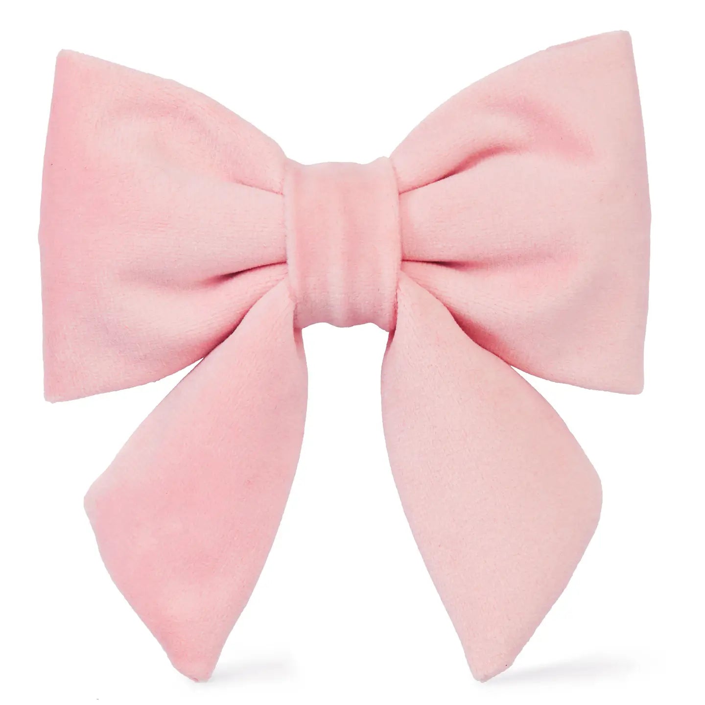 Blush Pink Velvet Lady Dog Bow by The Foggy Dog