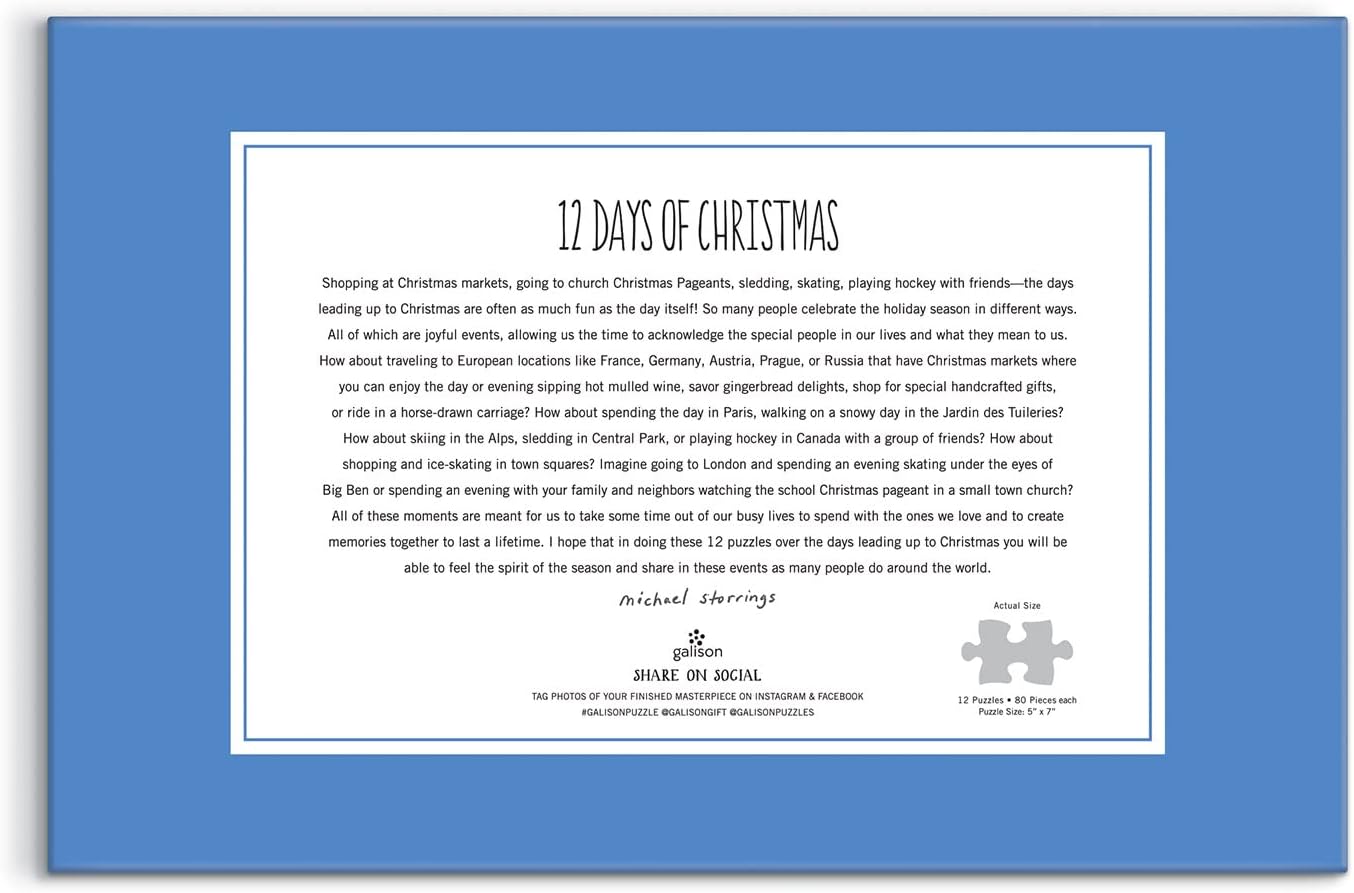 12 Days of Christmas Puzzle Advent Calendar