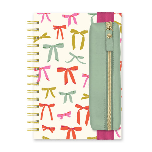 Put A Bow On It Oliver Notebook w/ Pen Pocket