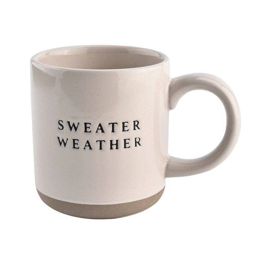 Sweater Weather Stoneware Coffee Mug 14 oz