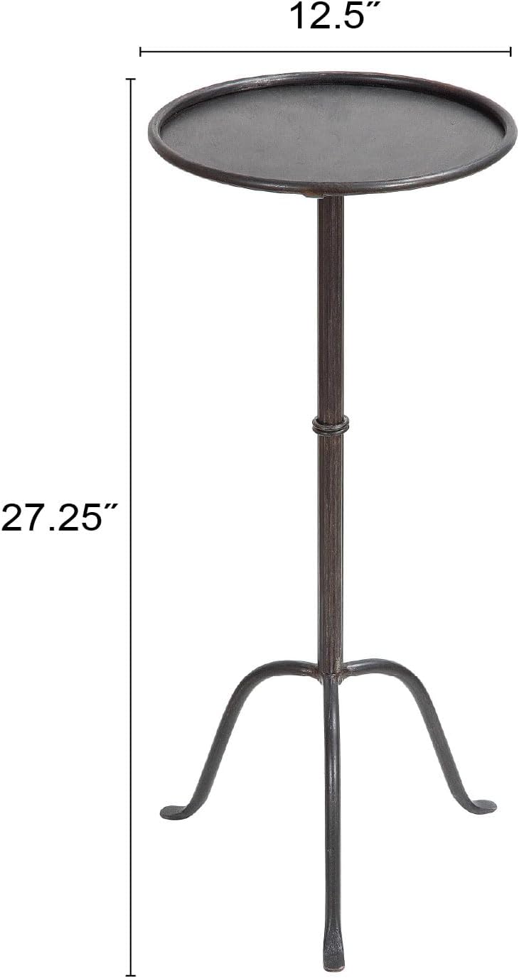 Black Metal Martini Table