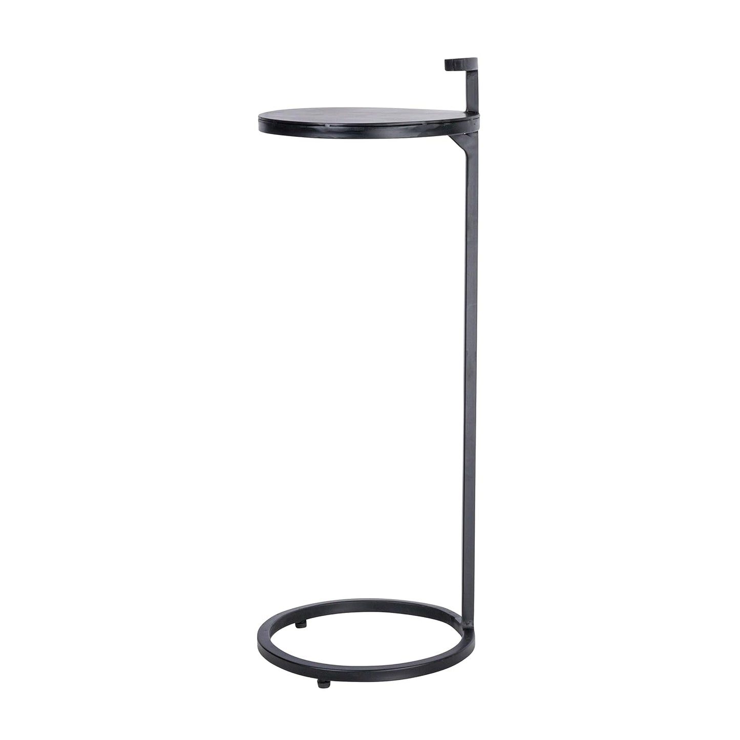 Black Metal Beverage Table w/ Handle