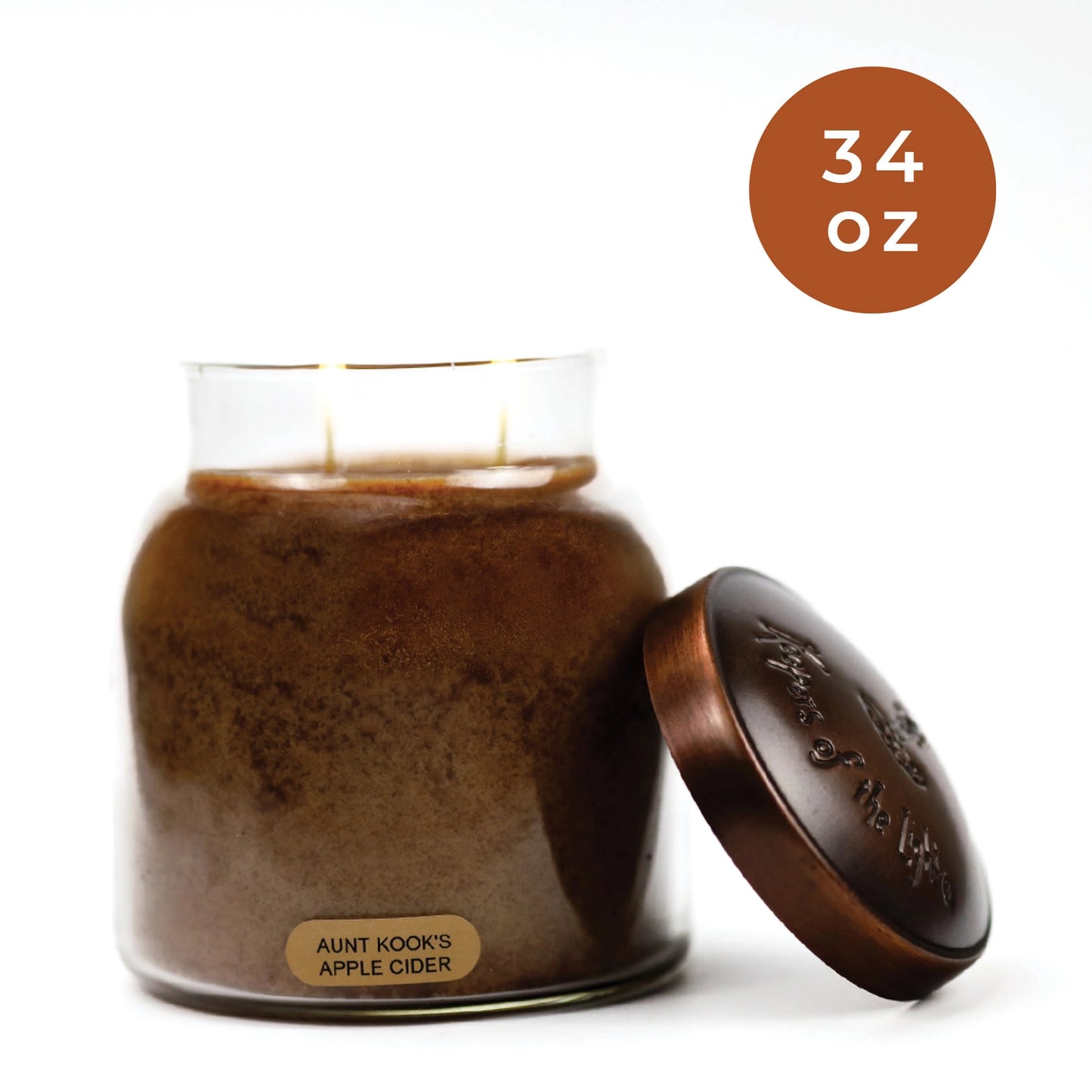 Aunt Kook's Apple Cider - 34 oz Jar Candle