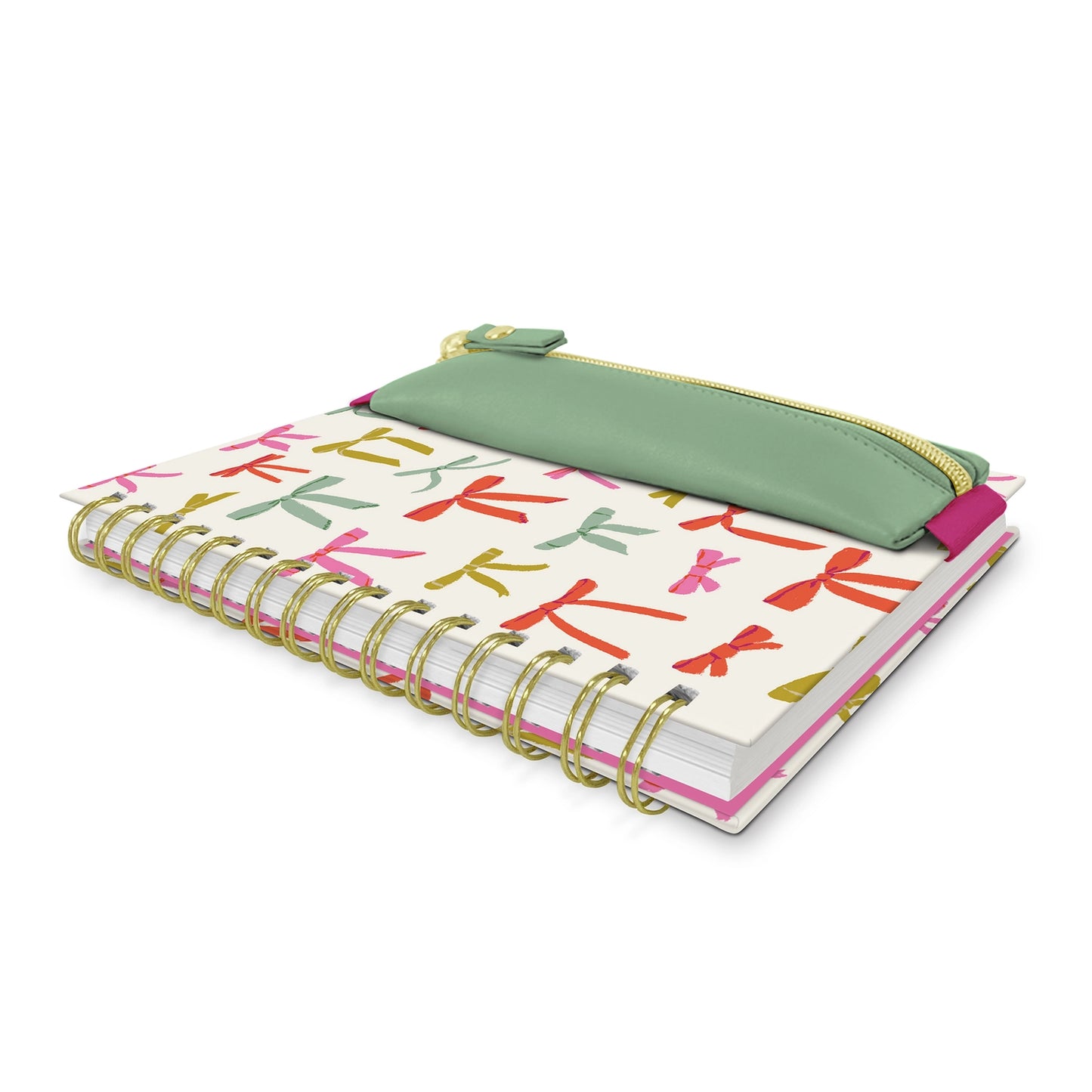 Put A Bow On It Oliver Notebook w/ Pen Pocket