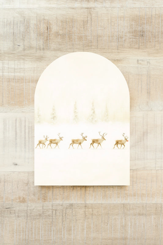 Reindeer Lineup Arch Art