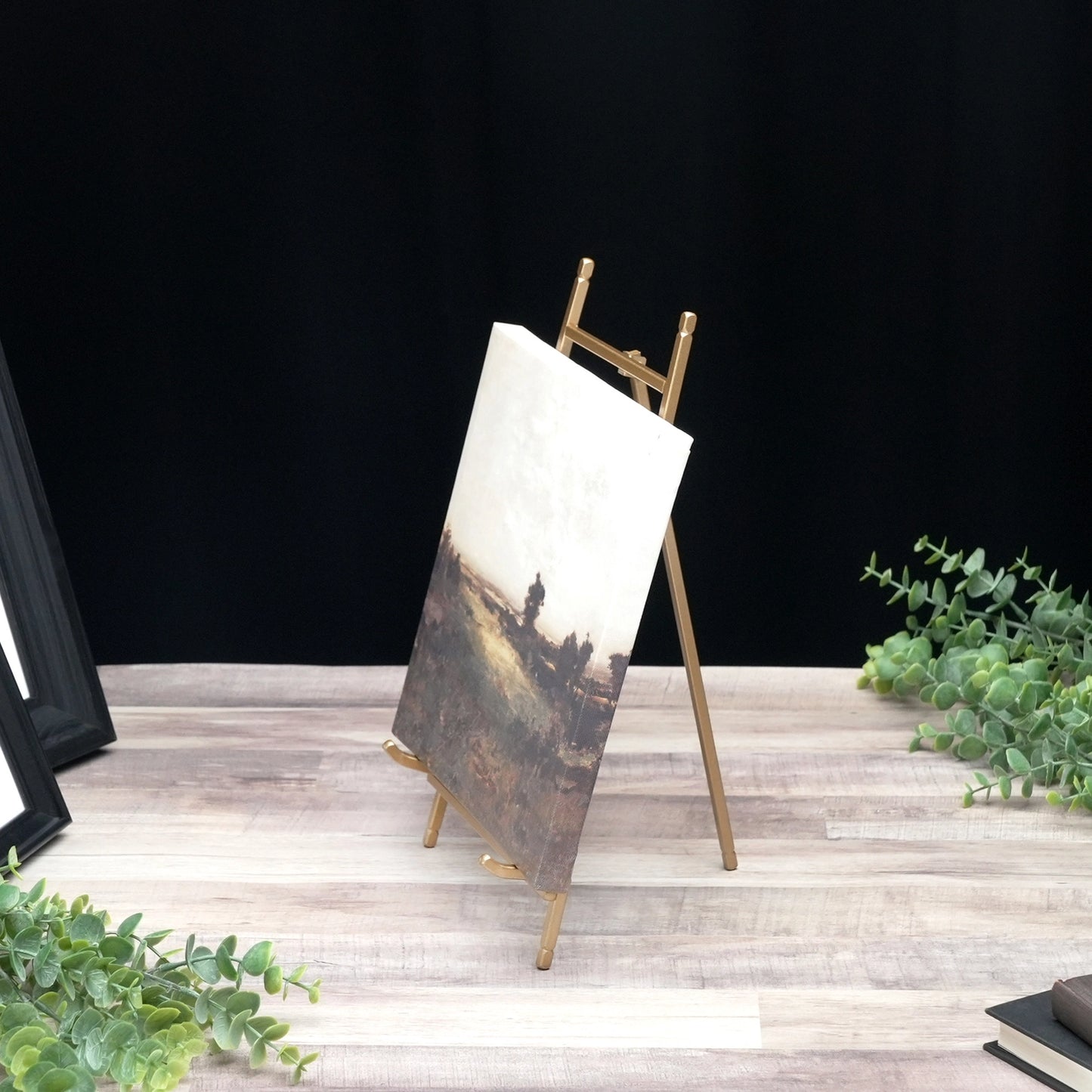 12" Gold Satin Metal Easel