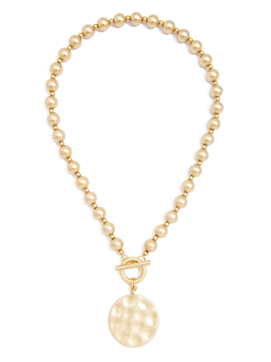 Medallion & Toggle Pendant Necklace