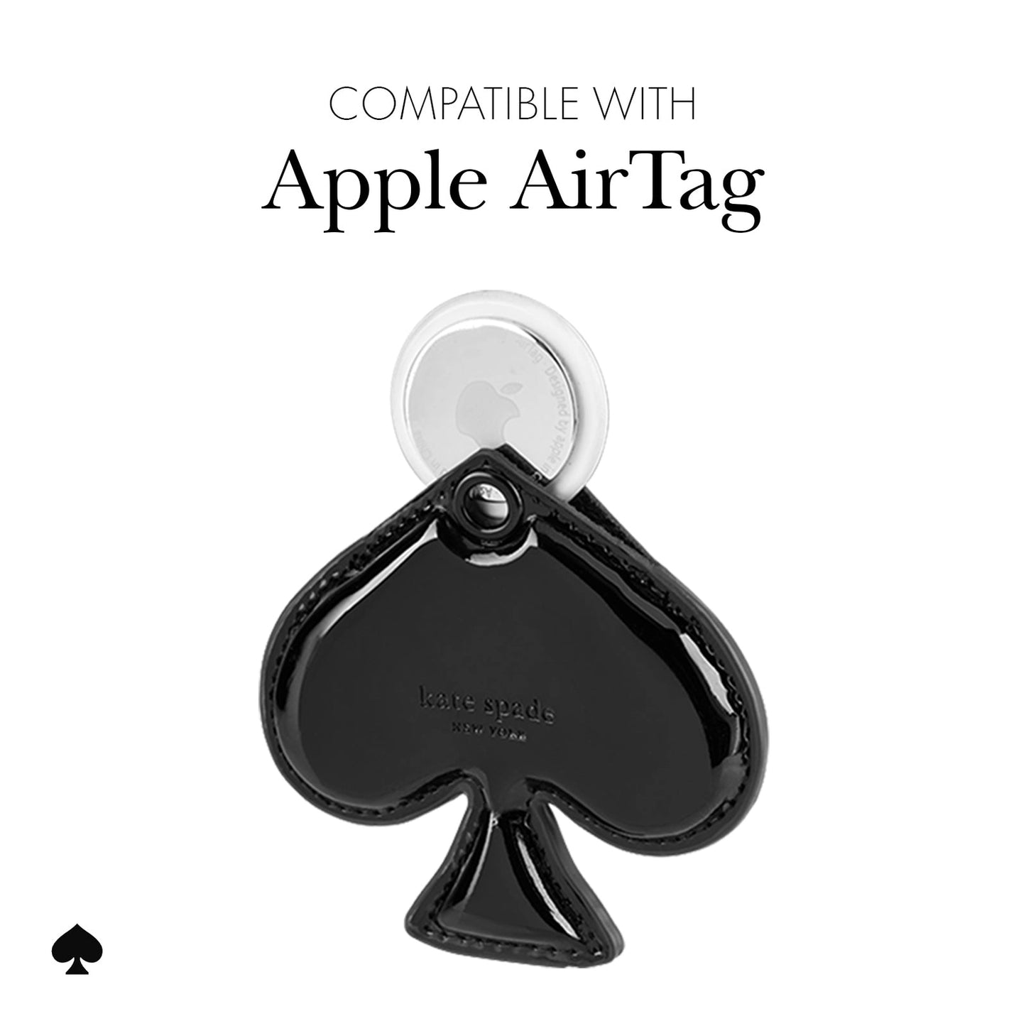 Kate Spade New York Spade Charm AirTag Keychain