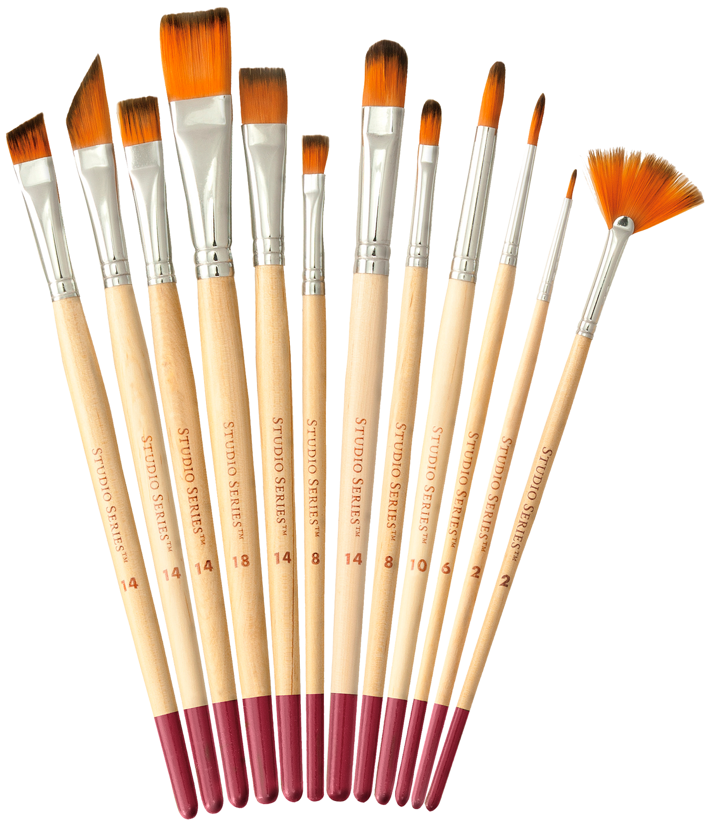 Artist's Paintbrush Set (12 Brushes)