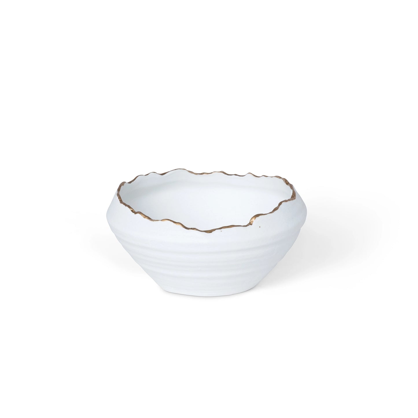 6" Gilded Organic Edge Bowl