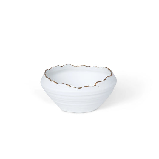 6" Gilded Organic Edge Bowl