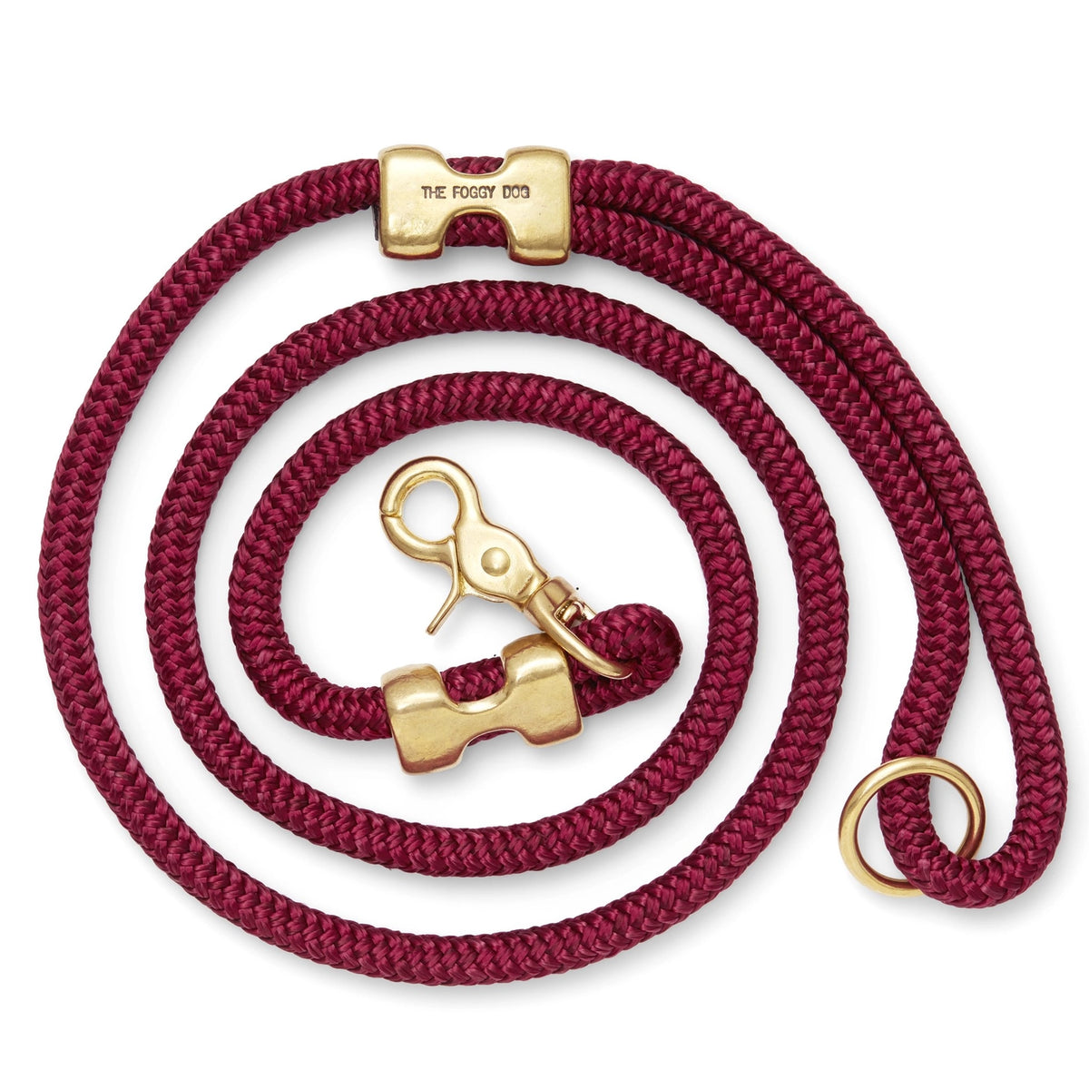 Wine Marine Rope Dog Leash by The Foggy Dog