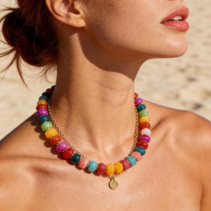 Colorful Boho Statement Necklace