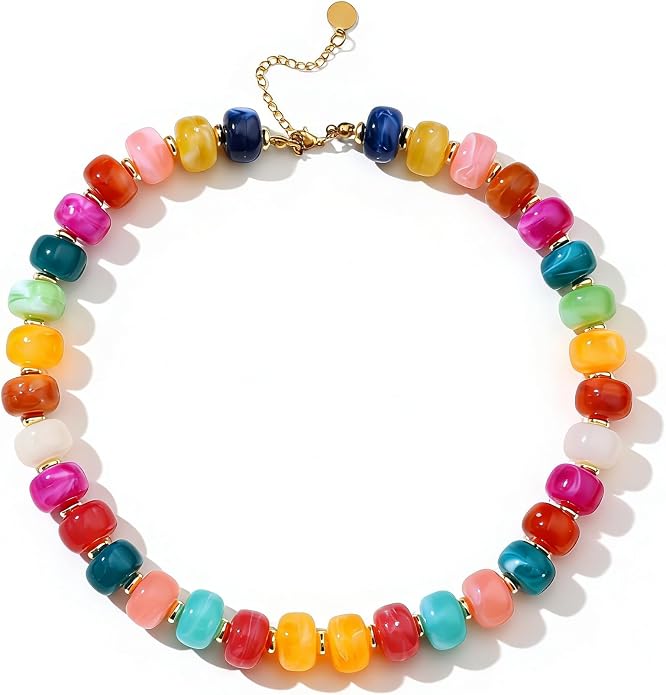 Colorful Boho Statement Necklace