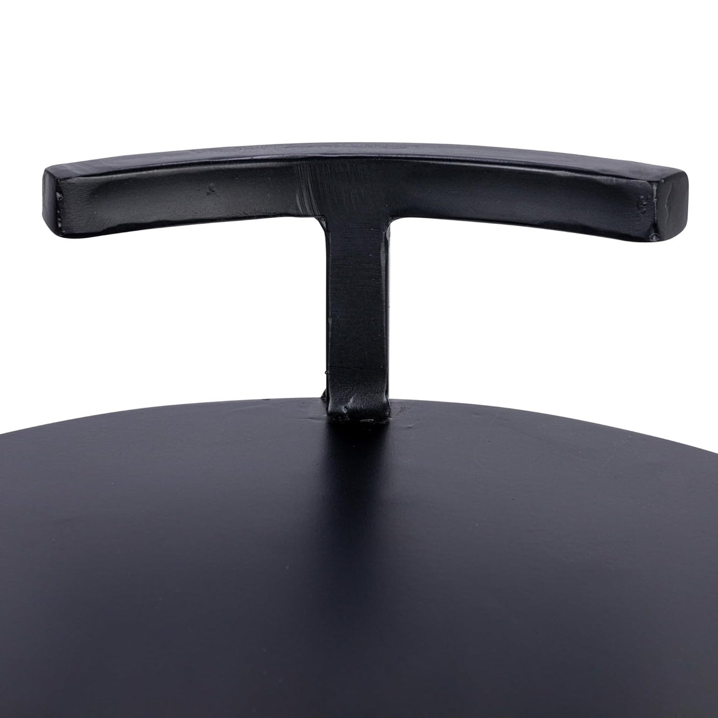Black Metal Beverage Table w/ Handle