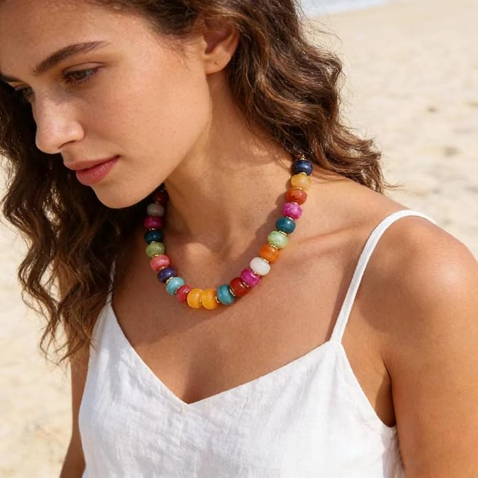 Colorful Boho Statement Necklace