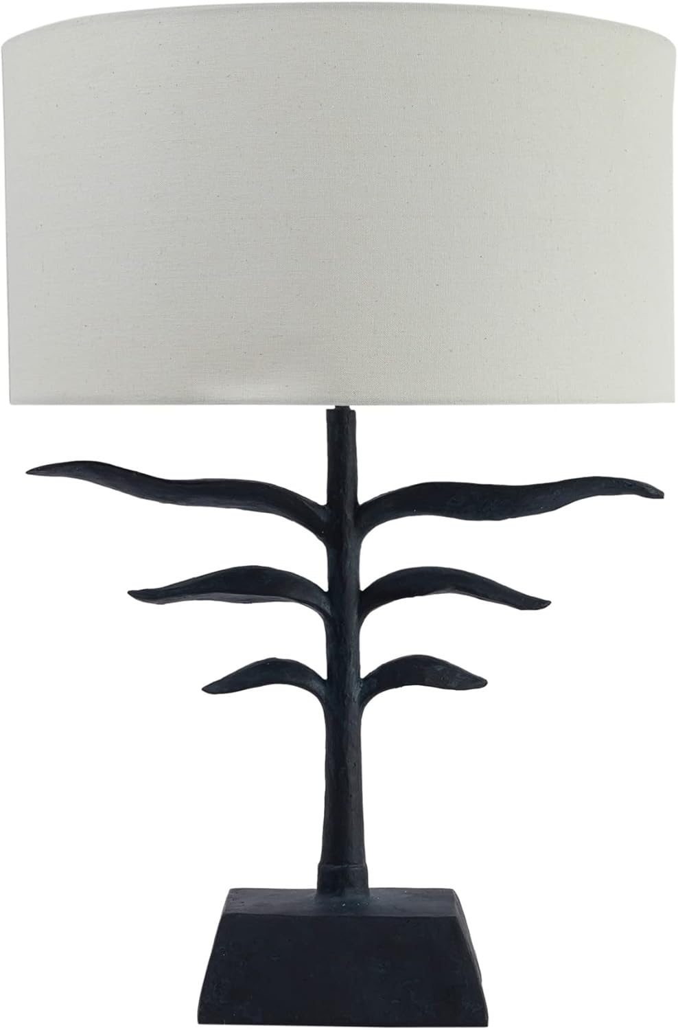 Leaf-Shaped Table Lamp w/ Fabric Shade