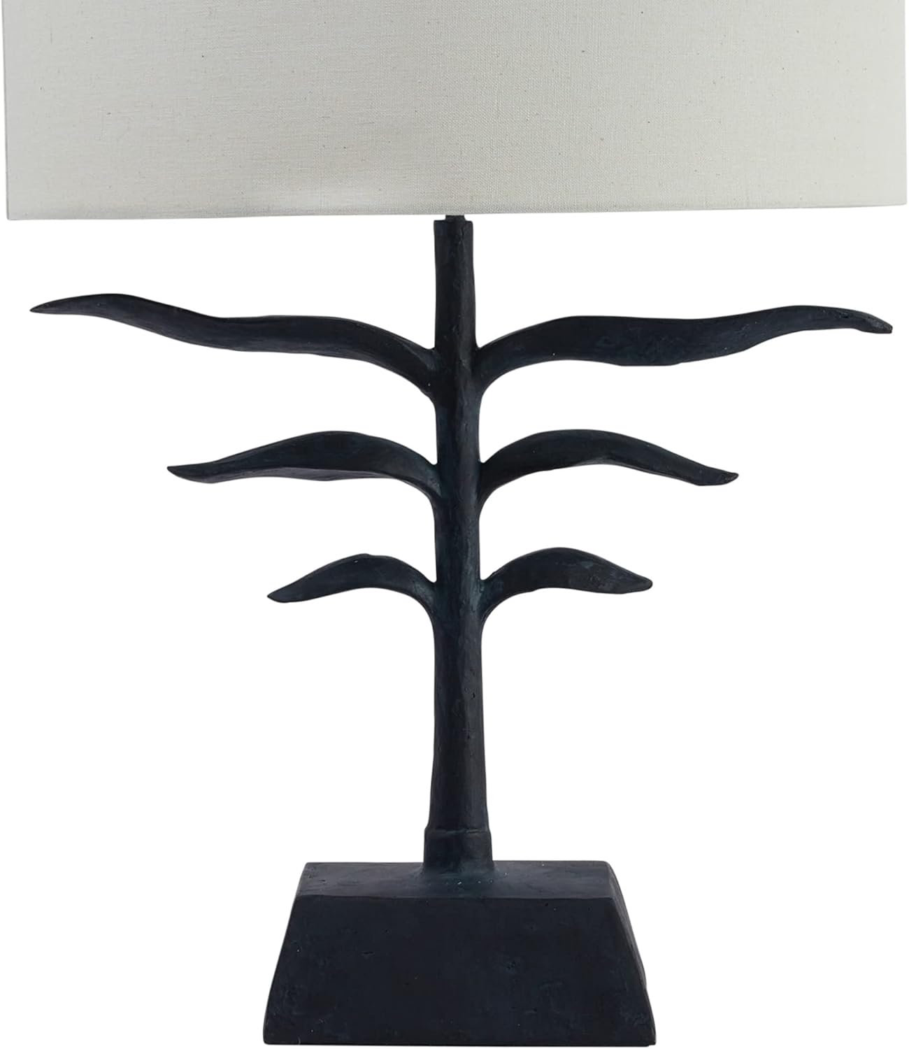 Leaf-Shaped Table Lamp w/ Fabric Shade