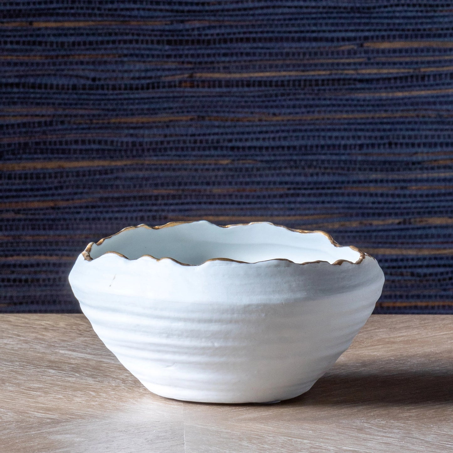 6" Gilded Organic Edge Bowl