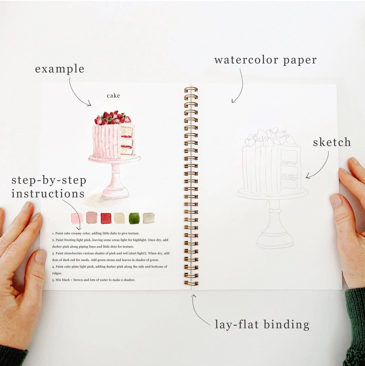 Baking Watercolor Workbook by Emily Lex Studio