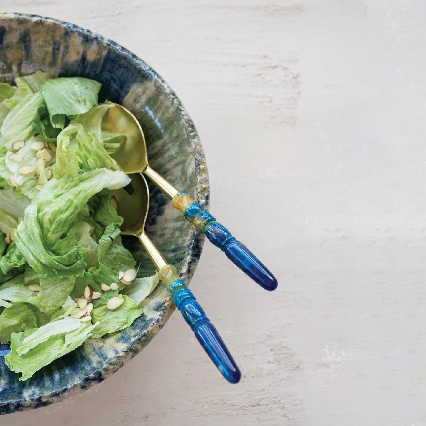 Stainless Steel Salad Servers in Drawstring Bag (Set of 2)