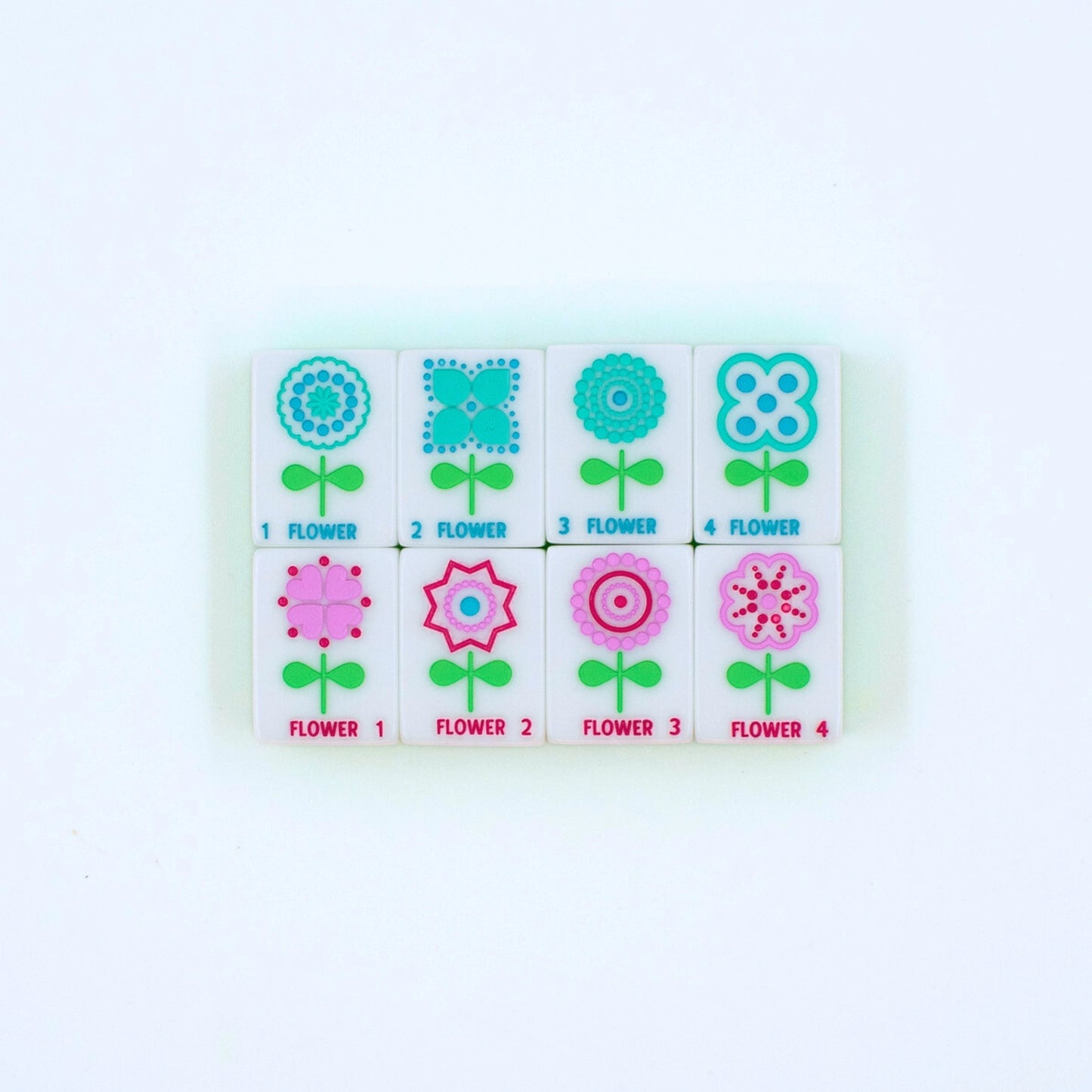 Lemon-Lime Confetti Series Mahjong Tile Set