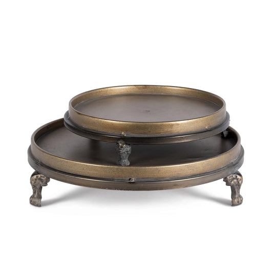 Footed Iron Display Trays (2 Sizes)