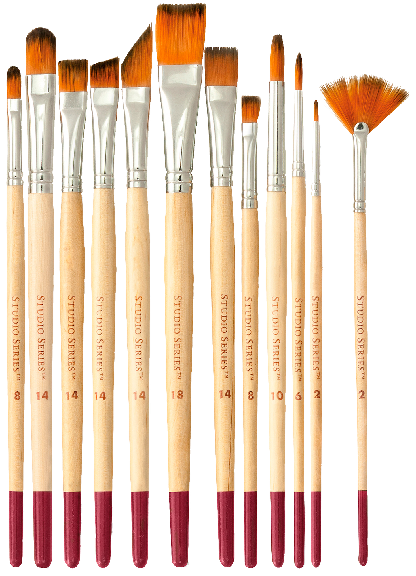 Artist's Paintbrush Set (12 Brushes)