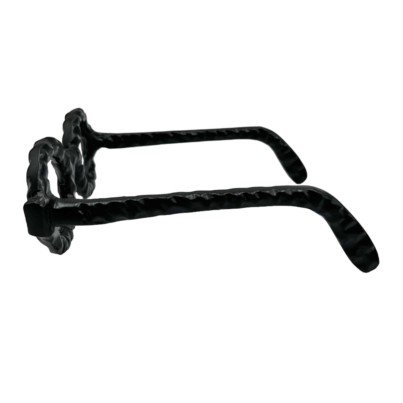 8" Decorative Round Glasses - Black