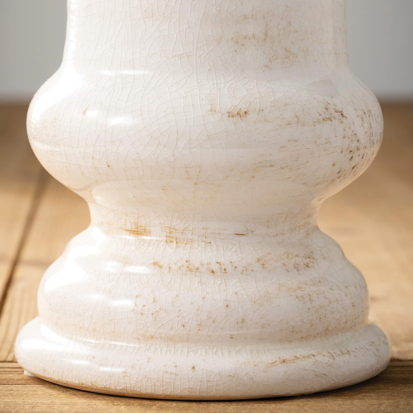 White Ceramic Farmhouse Urn