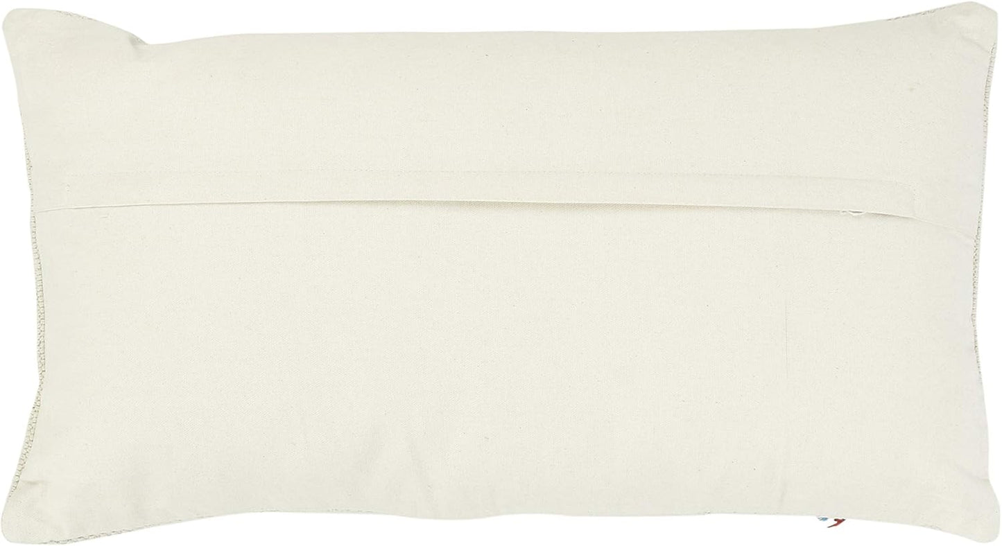 Chindi Appliqued "Love" Lumbar Pillow
