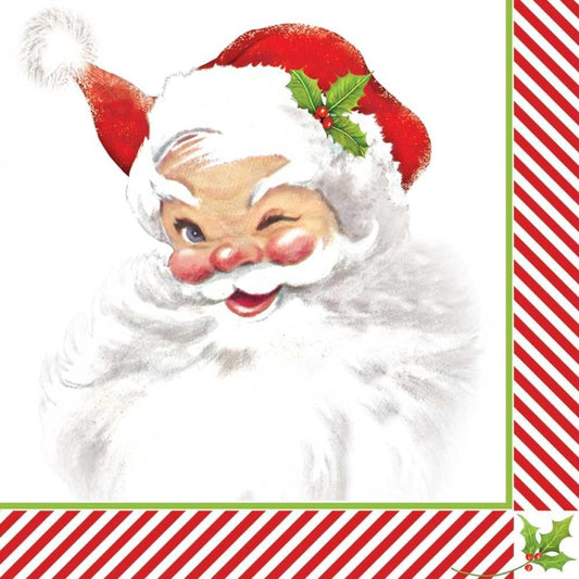 Winking Santa Cocktail Napkins (20 pk)