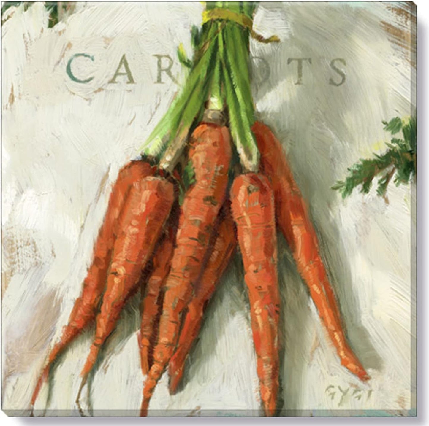 Carrots Giclee Wall Art 9x9"
