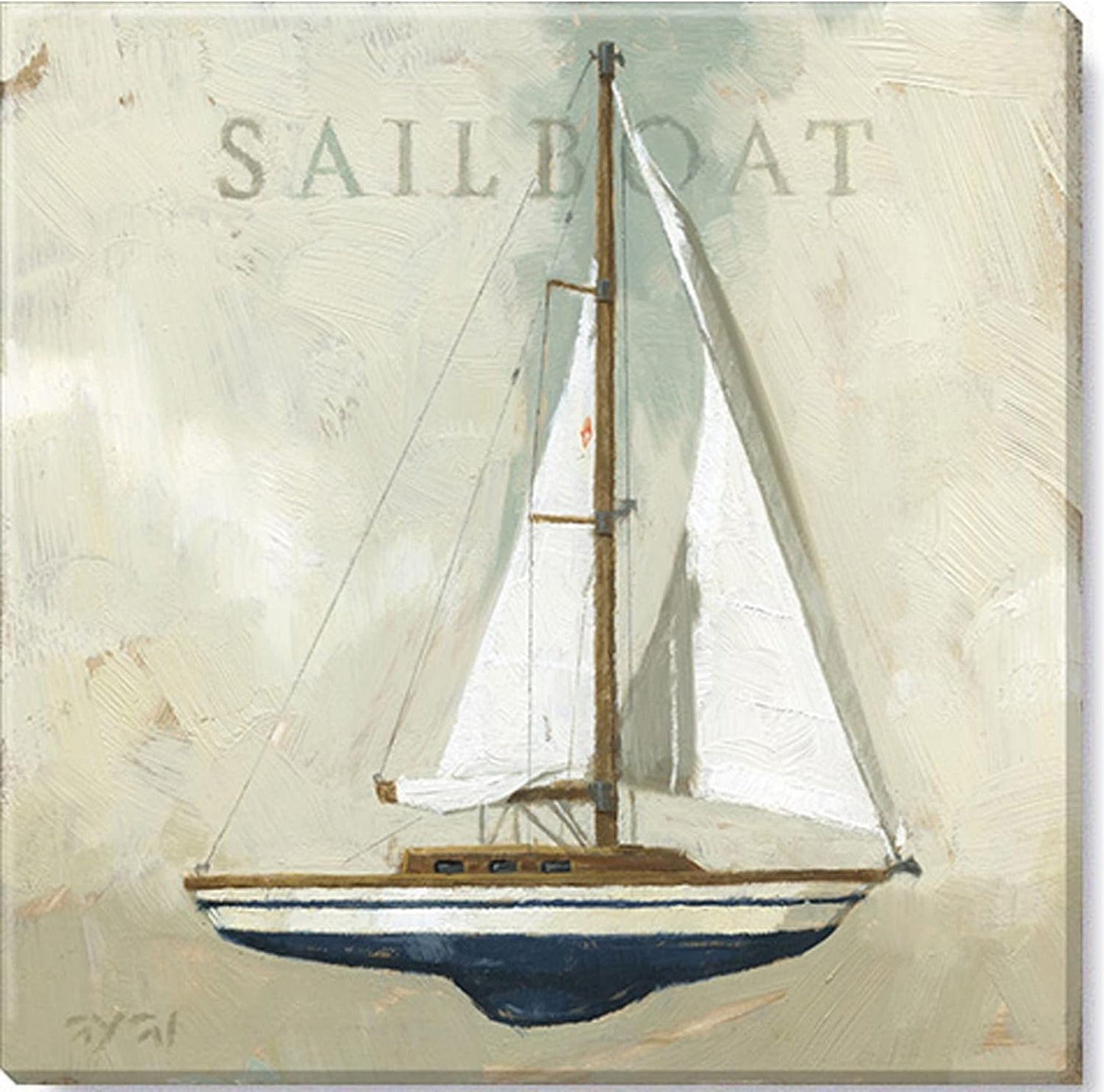 Sailboat Giclee Wall Art 20x20"