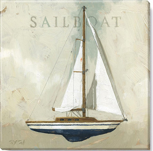 Sailboat Giclee Wall Art 20x20"