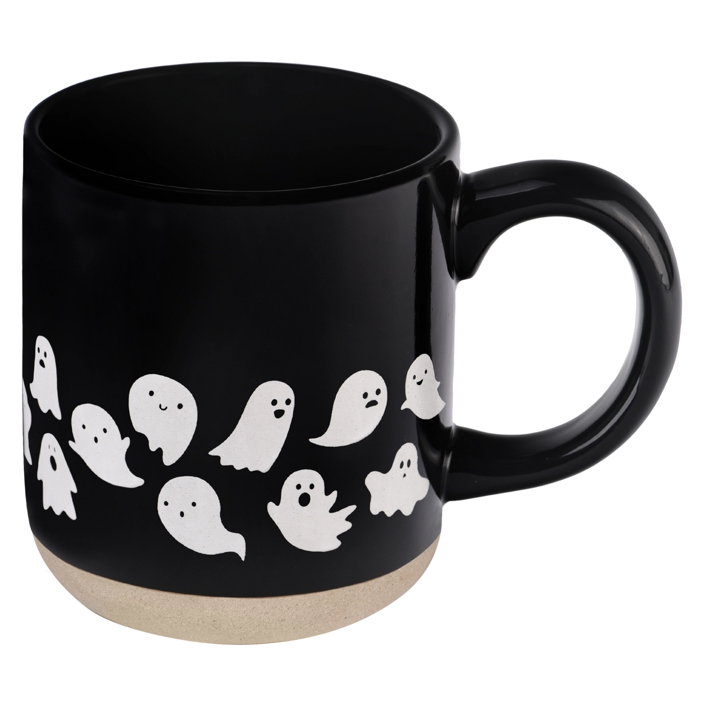 Ghosts Pattern Stoneware Mug 14 oz
