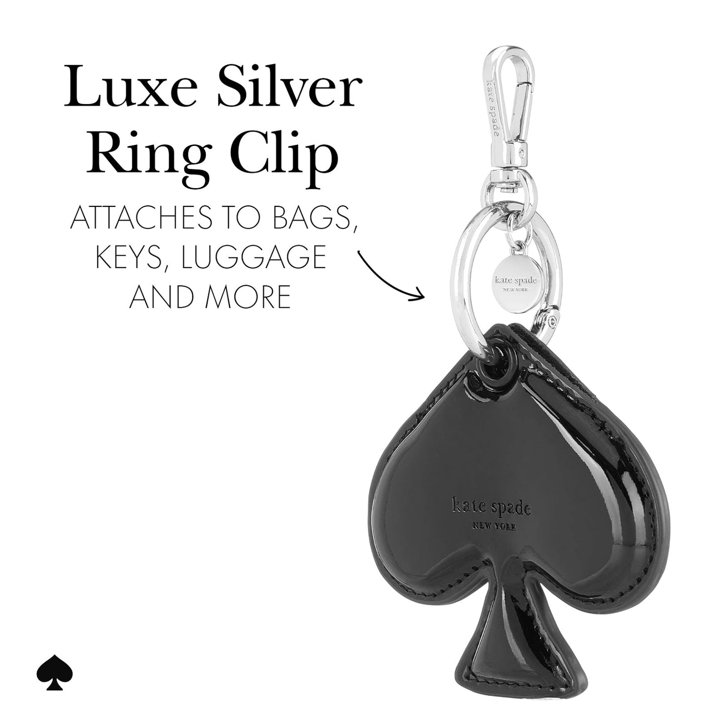 Kate Spade New York Spade Charm AirTag Keychain