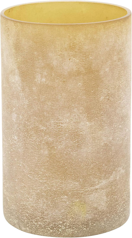Distressed Frosted Glass Votive Candle Holder