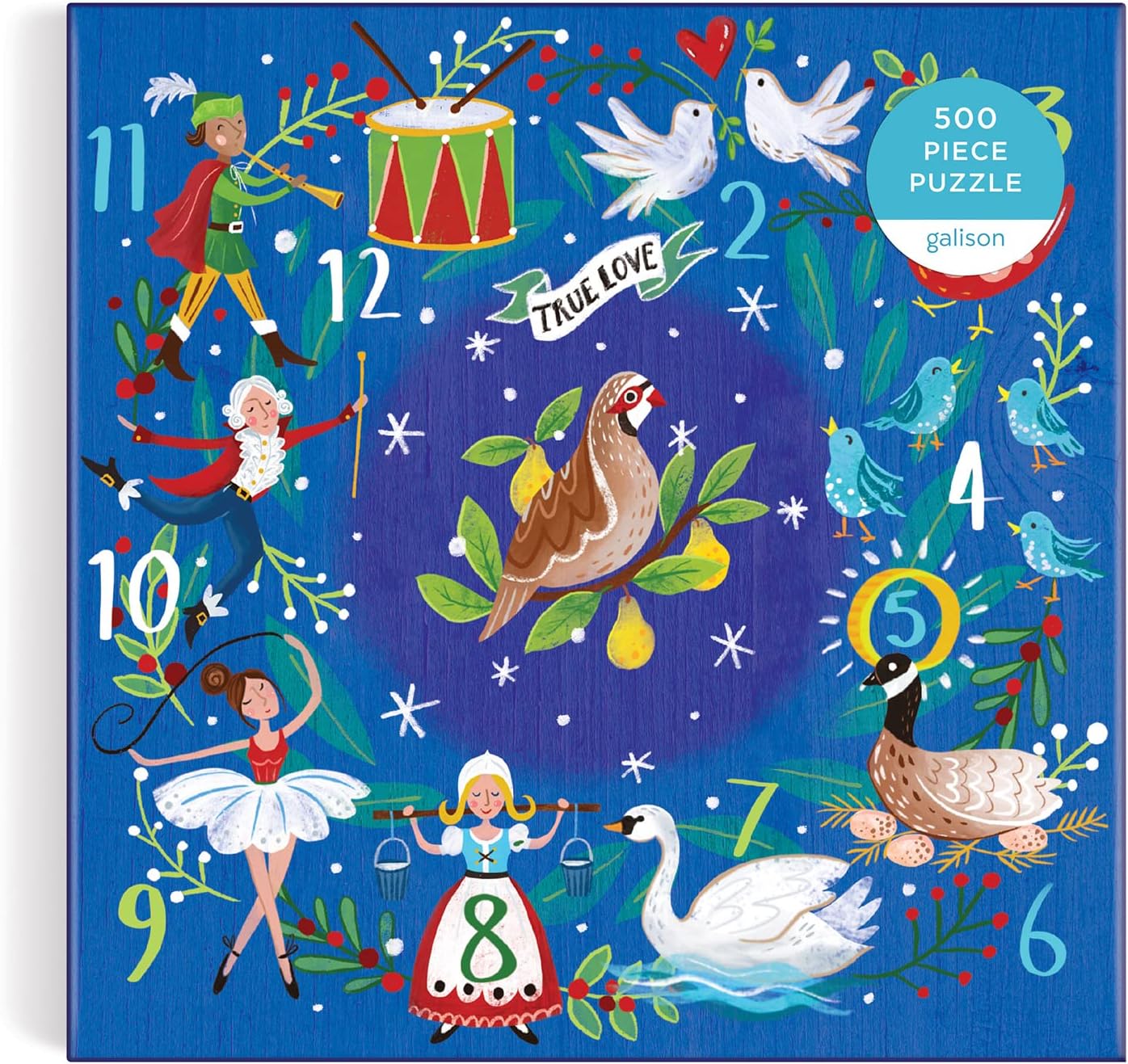12 Days Wreath 500 Piece Puzzle