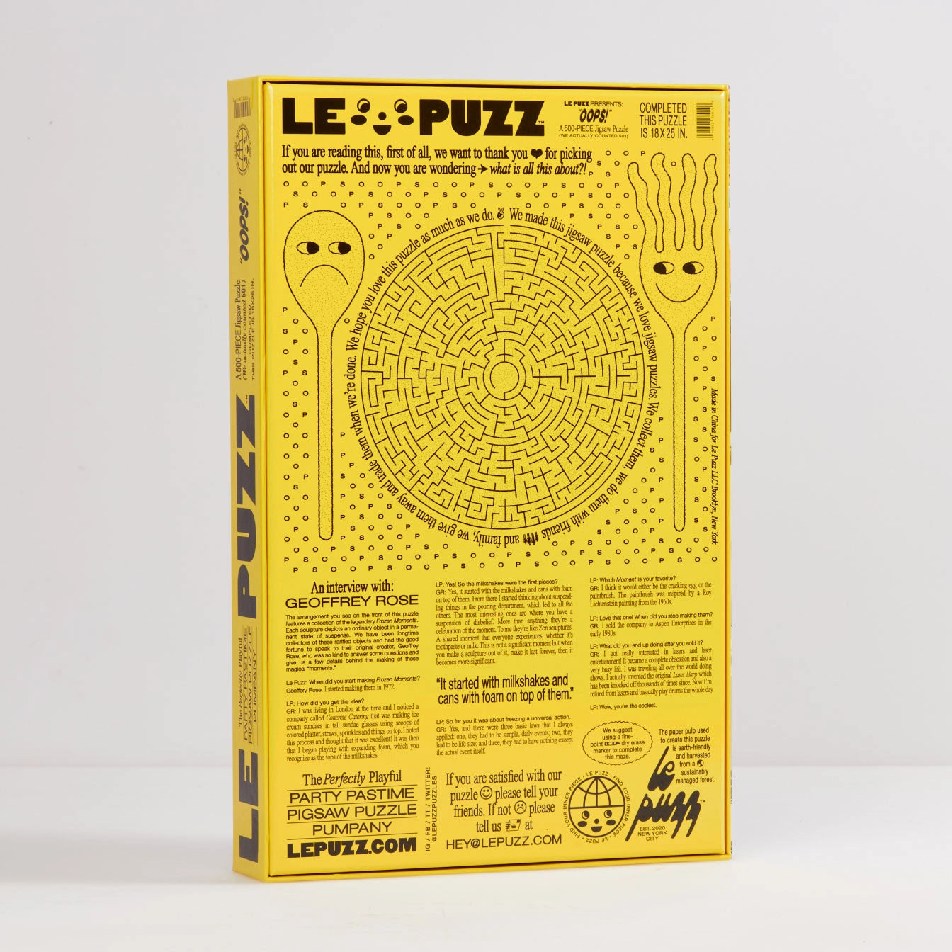 Oops! 500 Piece Puzzle by Le Puzz
