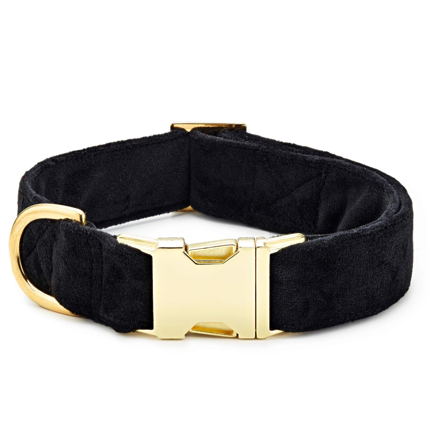 Black Velvet Dog Collar by The Foggy Dog