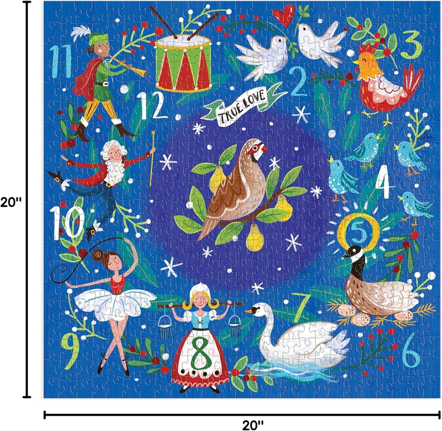 12 Days Wreath 500 Piece Puzzle
