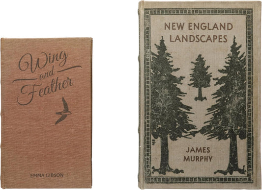 "New England Landscapes" Canvas Book Storage Boxes (2 Sizes/Styles)