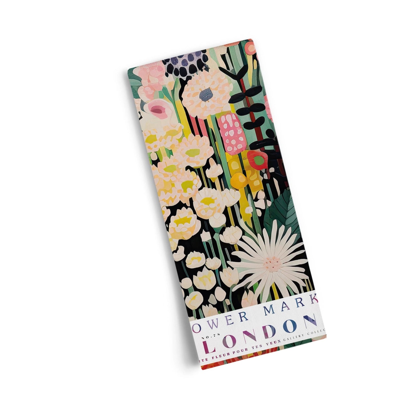 Flower Market Cotton Tea Towel