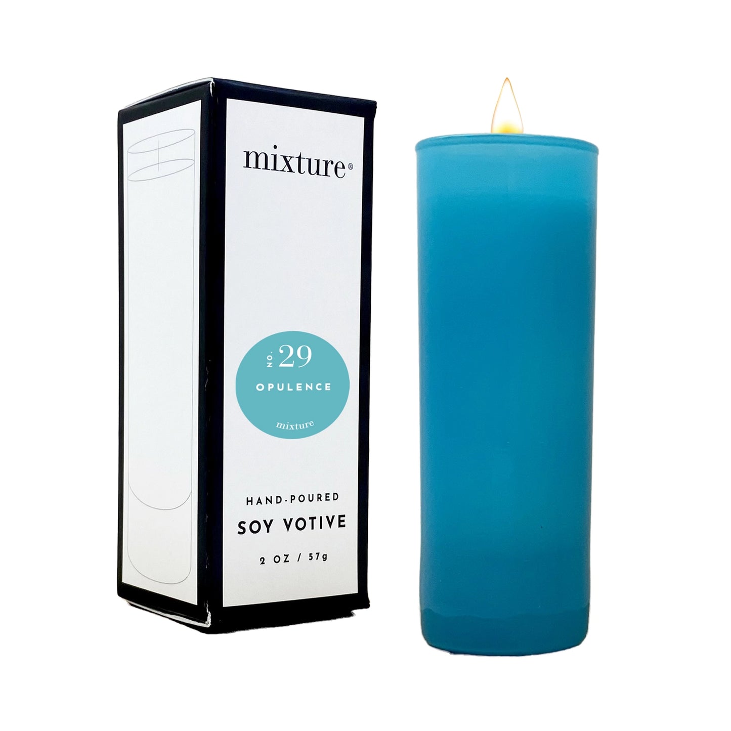 2 oz Teal Votive - No. 29 Opulence