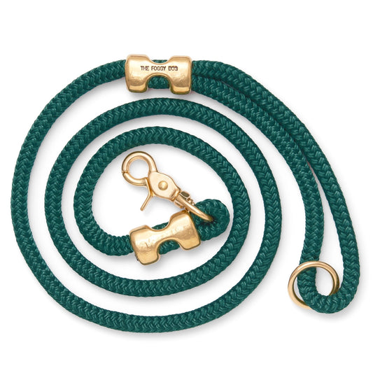 Evergreen Marine Rope Dog Leash by The Foggy Dog